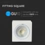 LED Spotlights - Surface Fittings - GU10 - IP20 - White - Model No: - VT-716SQ