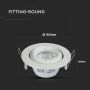 LED Spotlights - Zoom Fitting - GU10 - IP20 - White