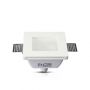 LED Spotlights - Recessed Fitting - GU10 Frost Glass - IP20 - White - Model No: - VT-801SQ