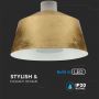 LED Pendant Lights With Shade - IP20 - Gold - 7 Watts - 400 Lumens - 4000K