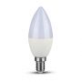 E14 LED Bulbs - Candle - IP20 - White - 4W - 320 Lumens - 6400K