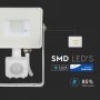 Rotatable LED Floodlights with PIR Sensor - Samsung - IP65 - White - 10W - 800 Lumens - 4000K - 5 Years