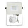 Rotatable LED Floodlights with PIR Sensor - Samsung - IP65 - White - 10W - 800 Lumens - 4000K - 5 Years