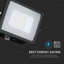 Black LED floodlights - Samsung - IP65 - 20W - 1600 Lumens - 3000K - 5 Years