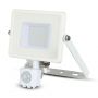 Rotatable LED Floodlights with PIR Sensor - Samsung - IP65 - White - 30W - 2400 Lumens - 6400K - 5 Years