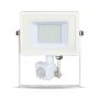 Rotatable LED Floodlights with PIR Sensor - Samsung - IP65 - White - 30W - 2400 Lumens - 3000K - 5 Years