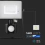 Rotatable LED Floodlights with PIR Sensor - Samsung - IP65 - Black - 30W - 2400 Lumens - 3000K - 5 Years