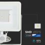 Rotatable LED Floodlights with PIR Sensor - Samsung - IP65 - White - 50W - 4000 Lumens - 6400K - 5 Years