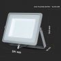 Grey LED Floodlights - Samsung - IP65 - 100W - 8000 Lumens - 4000K - 5 Years