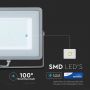 Grey LED Floodlights - Samsung - IP65 - 100W - 8000 Lumens - 4000K - 5 Years