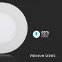 Round LED Mini Panels - Premium Series - IP20 - White - 12W - 1000 Lumens - 3000K