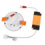 Rond LED Minipaneel - Afbouwloos - IP20 - Wit - 8W - 800 Lumen - 3000K