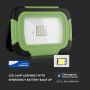 LED Rechargeable Floodlights - Samsung - Green+Black - IP44 - 10W - 700 Lumens - 6400K