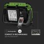 LED Rechargeable Floodlights - Samsung - Green+Black - IP44 - 10W - 1400 Lumens - 6400K