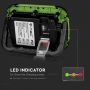 LED Rechargeable Floodlights - Samsung - Green+Black - IP44 - 10W - 1400 Lumens - 6400K