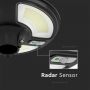 Solar Lights - Garden Lights Sensor - IP65 - Black - 7.5 Watts - 1000 Lumens - 6500K