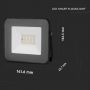 Smart LED Floodlight - Black - IP65 - 20W - 1400 Lumens - RGB+3IN1