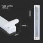 Double LED Tubes - Fitting - White - 60CMx2 - IP20