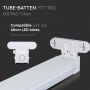 Double LED Tubes - Fitting - White - 60CMx2 - IP20