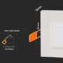 Square LED Mini Panels - Premium Series - IP20 - White - 3W - 210 Lumens - 3000K