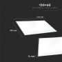 LED Panels - High Lumen 120x60 - 120lm/w - IP20 - 45 Watts - 5400 Lumens - 6400K