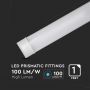 White LED Batten Fittings - Prismatic - Samsung - IP20 - 10W - 1000 Lumens - 3000K - 5 Years - 30CM