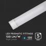 White LED Batten Fittings - Prismatic - Samsung - 120lm/w - IP20 - 50W - 6000 Lumens - 4000K - 5 Years - 150CM