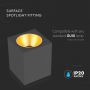 LED Spotlights - Surface Fittings - GU10 - IP20 - Black - Model No: - VT-979SQ-B