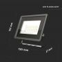 LED Floodlight - IP65 - Black Body - 30 Watts - 2510 Lumens - 4000K