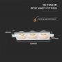 LED Spotlights - Recessed Fitting - GU10 - IP20 - White - Model No: - VT-11013