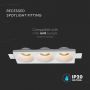 LED Spotlights - Recessed Fitting - GU10 - IP20 - White - Model No: - VT-11013