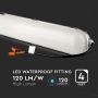 White LED Batten Fittings - Samsung - 120lm/w Series - IP65 - 60W - 7200 Lumens - 6500K - 5 Years - 120CM