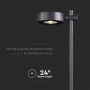 Outdoor Lighting - Bollard Lamps - IP65 - Black Body - 6 Watts - 520 Lumens - 3000K