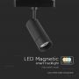 Slimme magnetische tracklights - Hanger - Zwart - IP20 - 8W - 700 Lumen - 3IN1