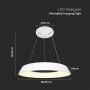 Kerzenständer - Dimmbar Pendant Lights - IP20 - White Body - 48 Watt - 5000 Lumen - 3000K