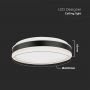 Designer Dome Lights - Round - IP20 - Black Body - 38 Watts - 4050 Lumens - 4000K