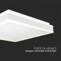 Designer Dome Lights - Square - IP20 - White Body - 38 Watts - 4000 Lumens - 4000K