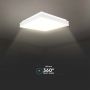 Designer Dome Lights - Square - IP20 - White Body - 38 Watts - 4000 Lumens - 4000K