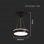 Designer Hanging Light - IP20 - Black Body - 12 Watts - 1280 Lumens - 4000K