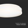 Lampes dômes design rondes - blanches - IP20 - 24W - 2500 Lumens - 4000K