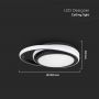 Designer Ceiling Lights - IP20 - Black Body - 24 Watts - 2560 Lumens - 4000K