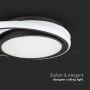 Designer Ceiling Lights - IP20 - Black Body - 24 Watts - 2560 Lumens - 4000K