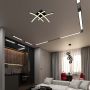 Designer Ceiling Lights - IP20 - Black Body - 24 Watts - 2500 Lumens - 3000K