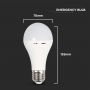 E27 LED Lampen - GLS - Noodverlichting - IP20 - Wit - 9W - 720 Lumen - 4000K