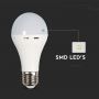 E27 LED Lampen - GLS - Noodverlichting - IP20 - Wit - 9W - 720 Lumen - 4000K