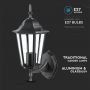 E27 Buitenverlichting - wandlamp - Omhoog - IP44 - Mat Zwart