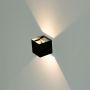 Black LED Wall Lights - Square - Bridgelux - IP65 - 6W - 660 Lumens - 4000K