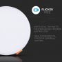 Round Adjustable LED Mini Panels - Samsung - IP20 - White - 12W - 750 Lumens - 3000K - 5 Years