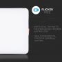 Square Adjustable LED Mini Panels - Samsung - IP20 - White - 12W - 750 Lumens - 6400K - 5 Years