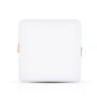 Square Adjustable LED Mini Panels - Samsung - IP20 - White - 12W - 750 Lumens - 6400K - 5 Years